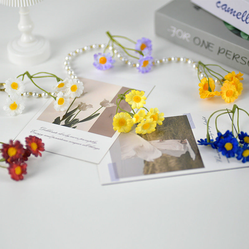 Decorative Faux Daisy Floral Stem for Flower Arrangements