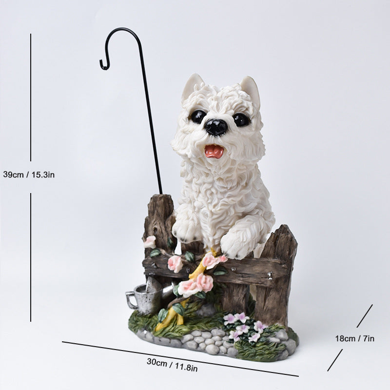 Garden Decor Dog Statue Homeandso