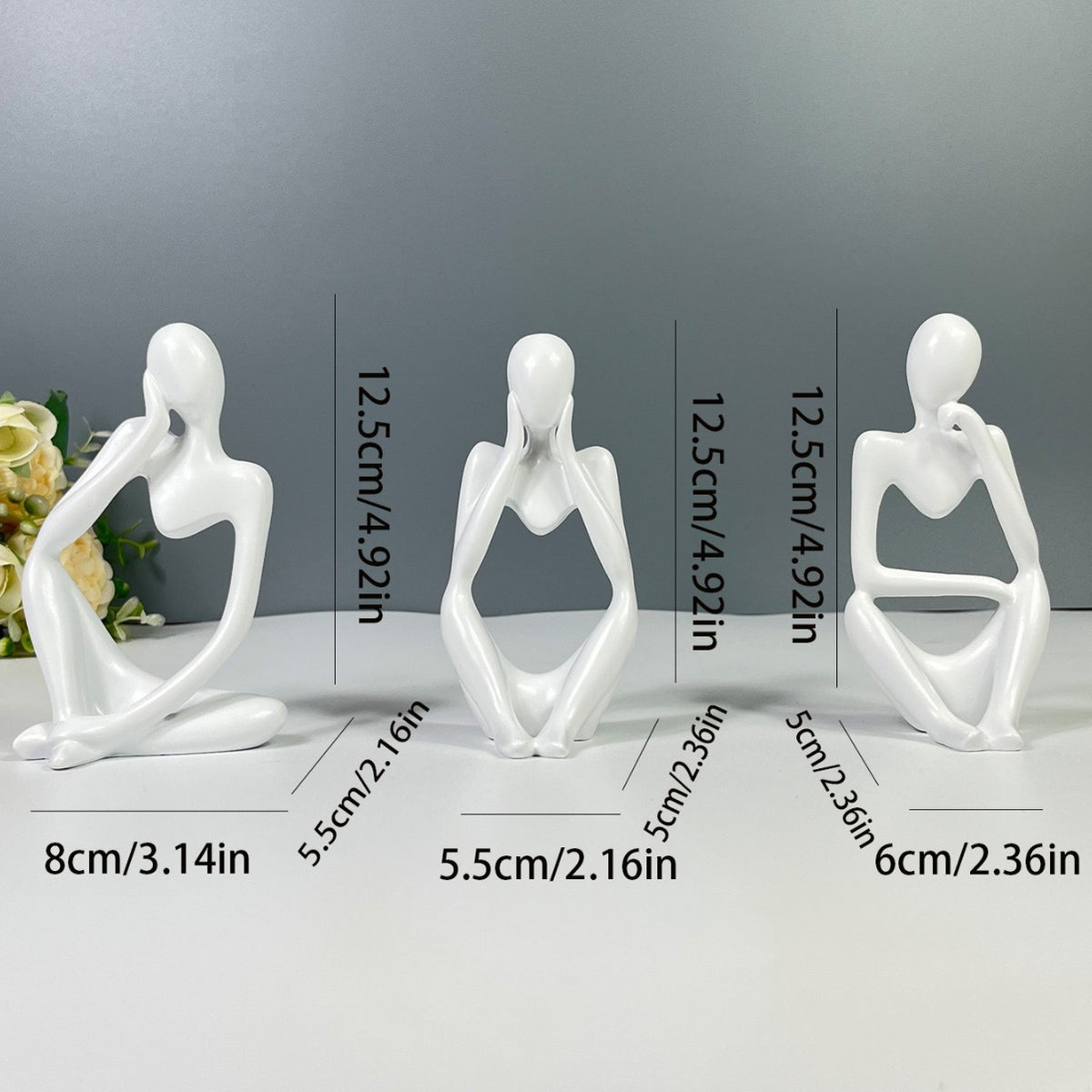 Abstract Figurative Sculpture Set Homeandso