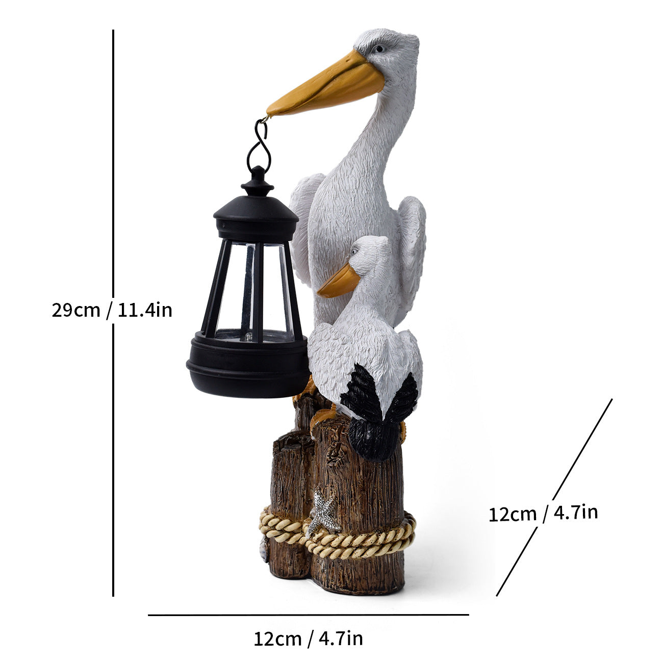 Decorative Seagull Lantern Homeandso