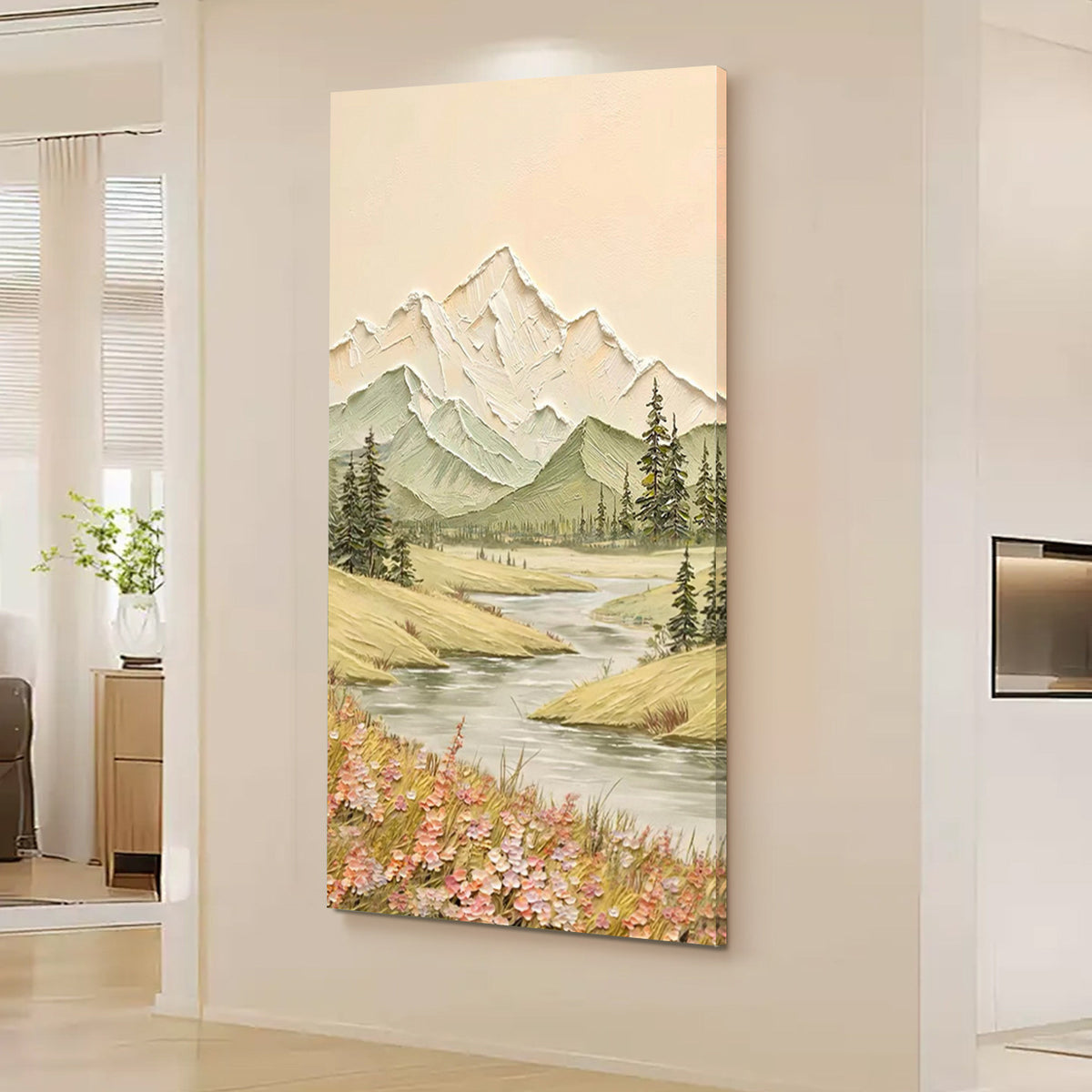 Textured Mountain Landscape Canvas Art Homeandso 1789034896