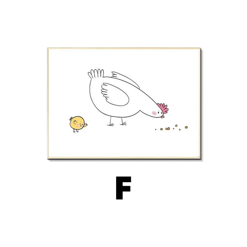 Whimsical Duck Family Framed Wall Art Homeandso