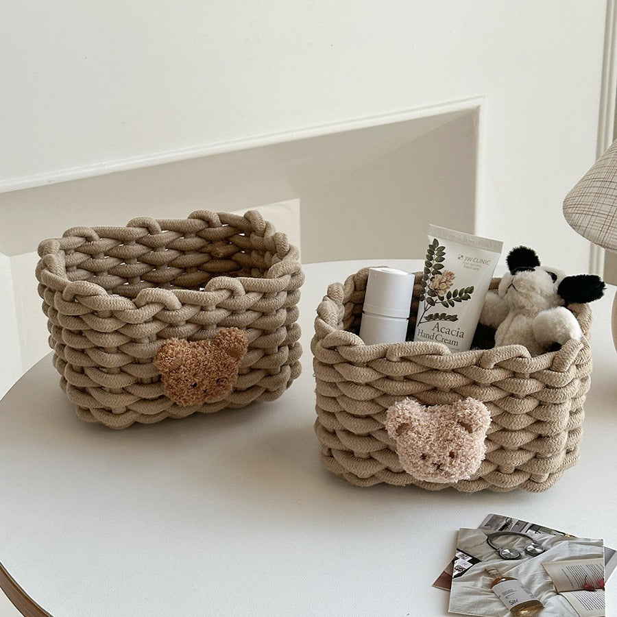 Cozy Decorative Knitted Storage Basket