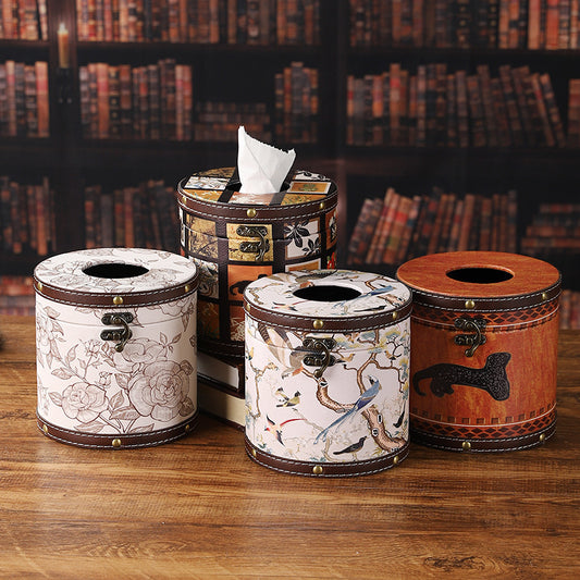 Vintage Decorative Round Storage Canister Homeandso