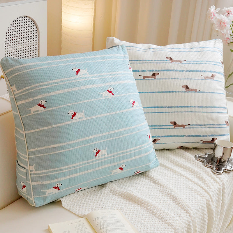 Decorative Dog-Themed Throw Pillow for Bedroom Decor