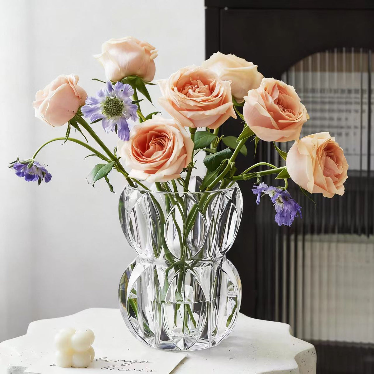 Elegante dekorative Kristallvase