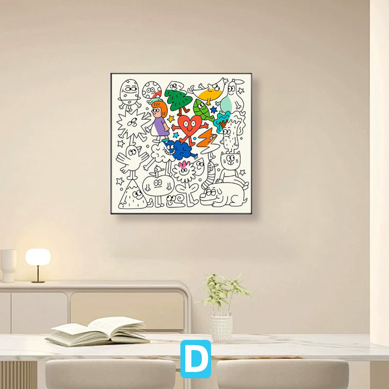 Whimsical Forest Creature Illustration Art Print Homeandso