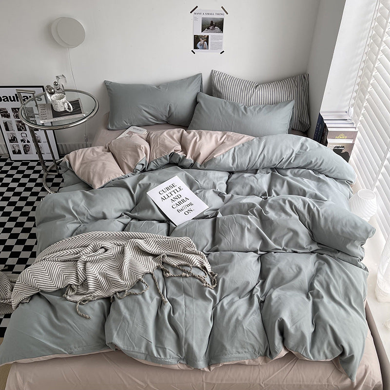 Luxurious Reversible Duvet Cover Set Homeandso