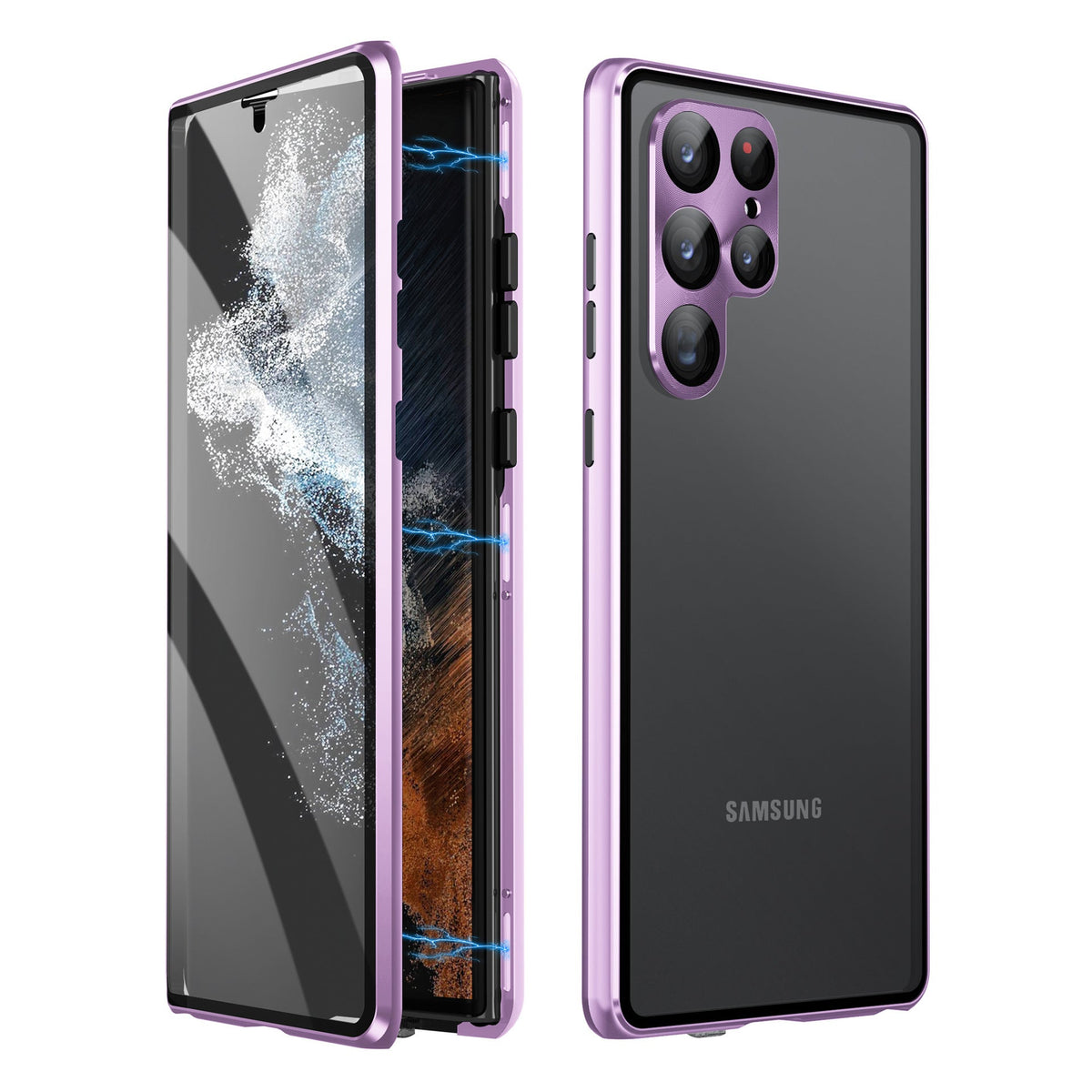 Magnetic Samsung Glass Case | Double-Sided Tempered Glass