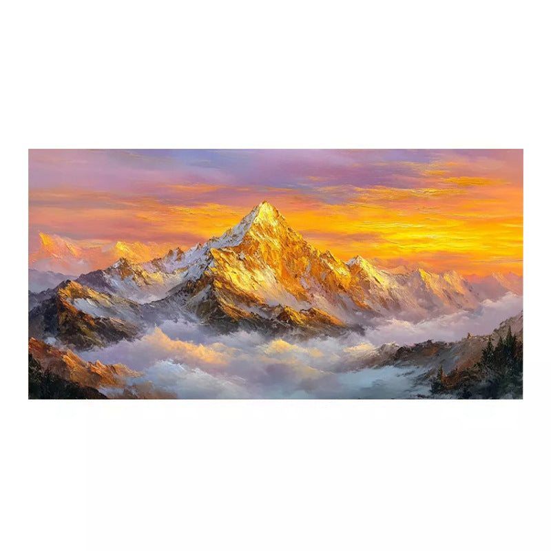 Majestic Mountain Sunset Canvas Art Homeandso