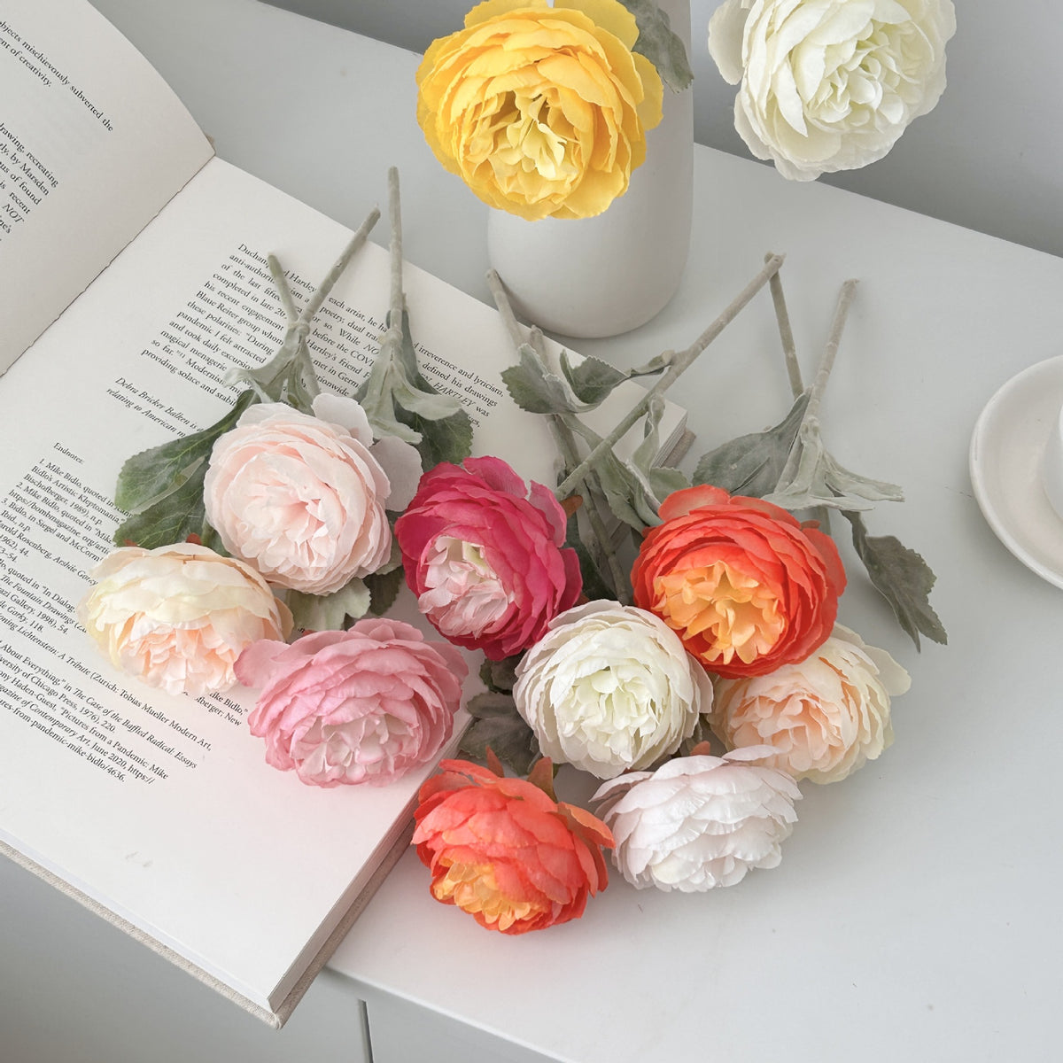 Realistic Fabric Rose Stem