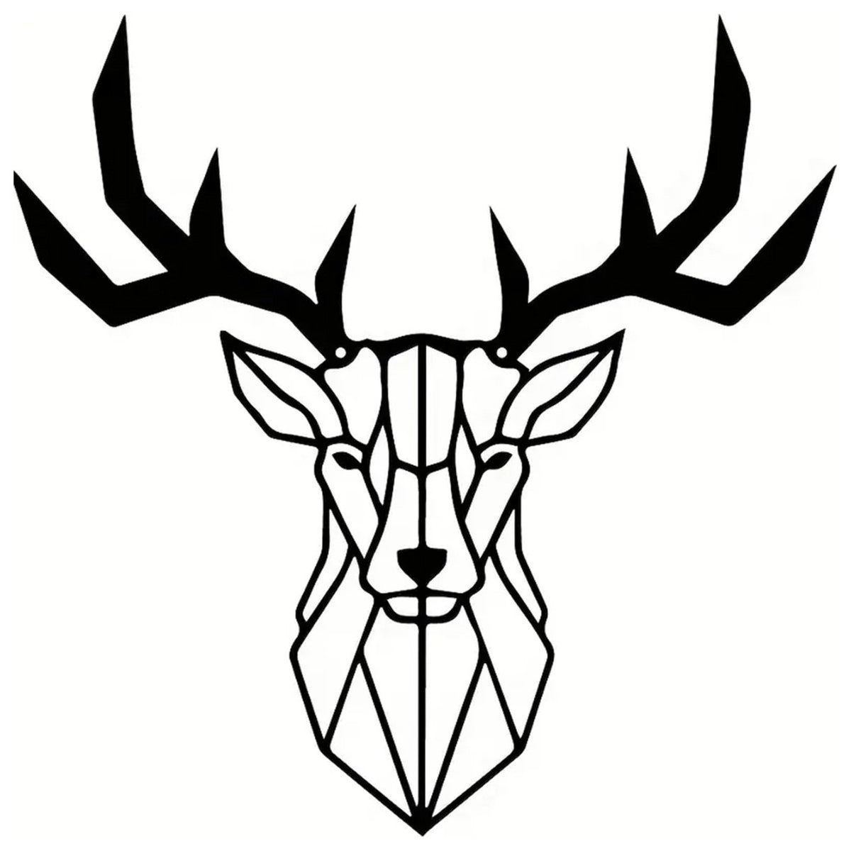Geometric Deer Wall Art Homeandso