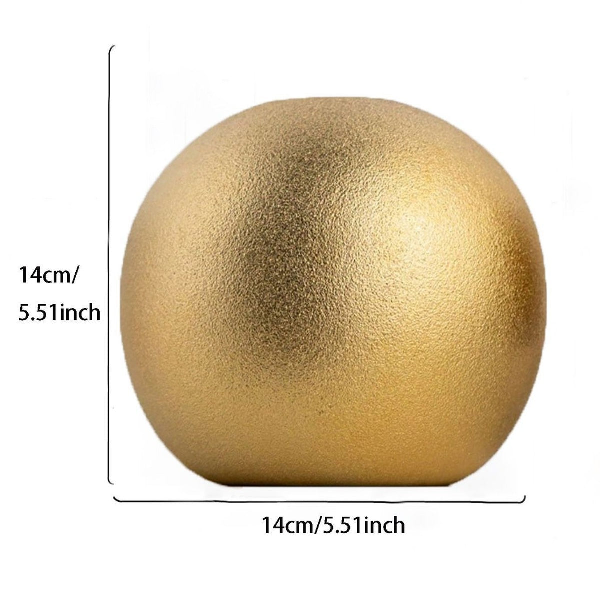 Decorative Gold Sphere Vase Homeandso