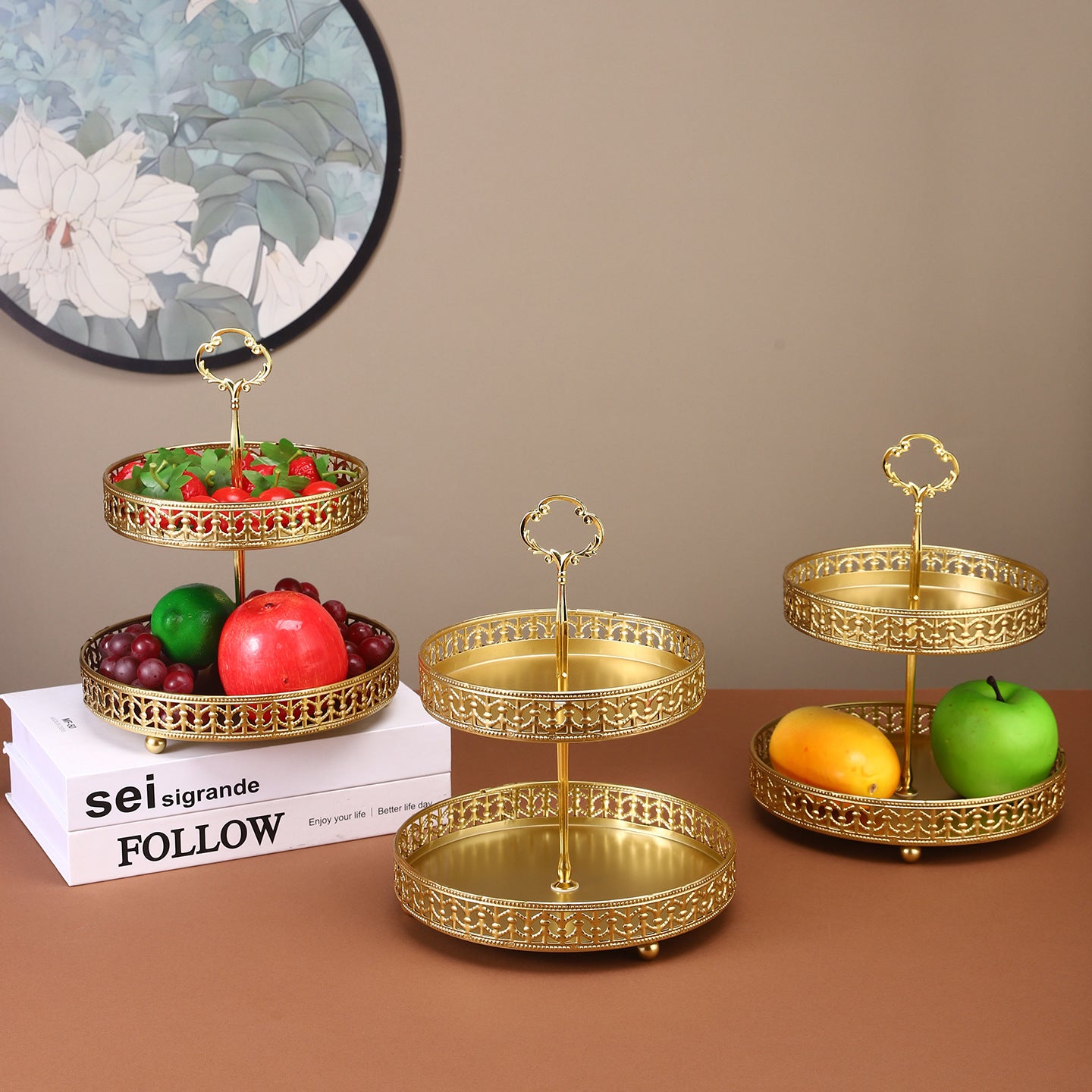 Elegant Two-Tiered Serving Stand Homeandso