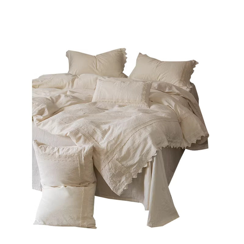 Decorative Elegant Textured Bedding Set Homeandso