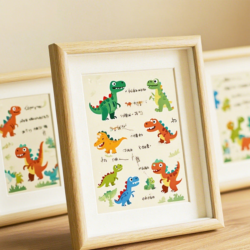 Whimsical Dinosaur Illustration Frame