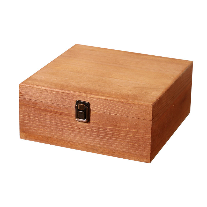 Rustic Wooden Storage Box Homeandso
