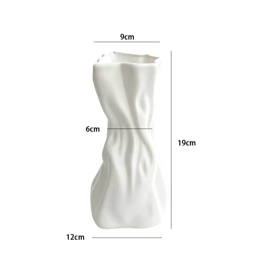 Contemporary Wave-Designed Flower Vase