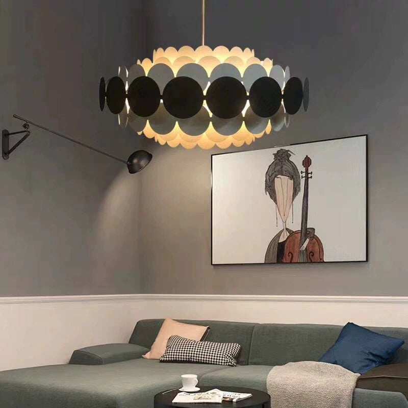 Contemporary Graphic Pendant Light
