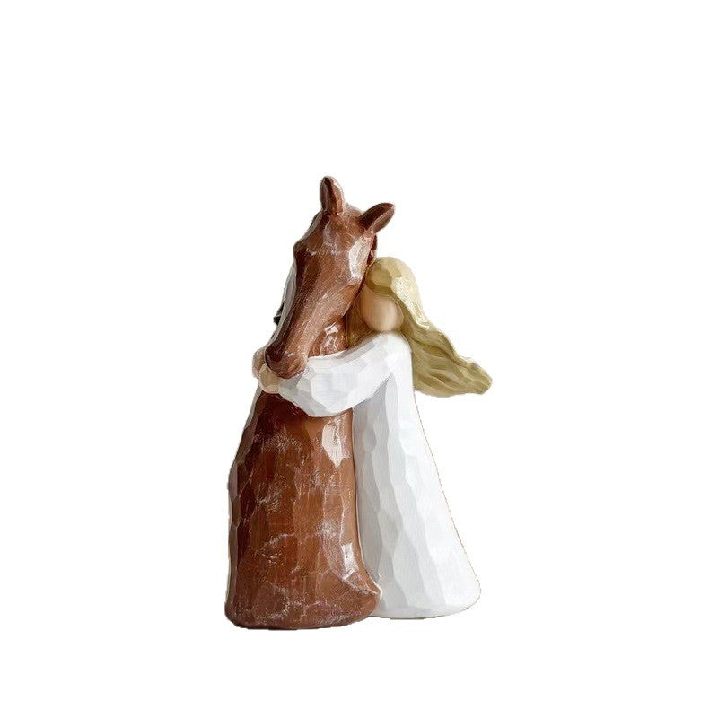 Cherished Horse and Girl Figurine Homeandso