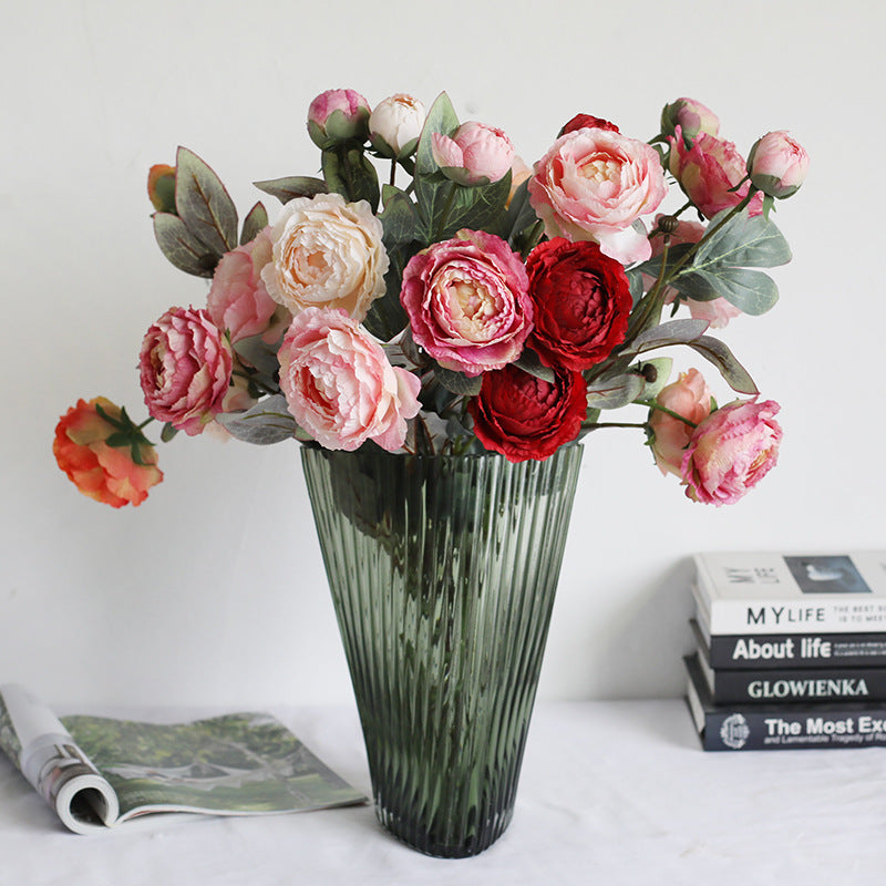 Elegant Peony Floral Stem