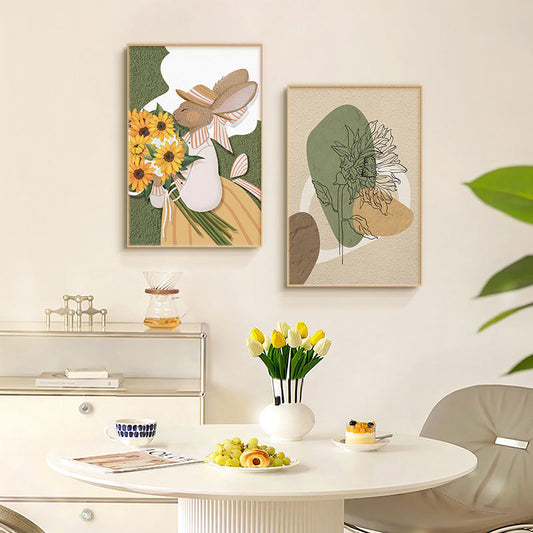 Whimsical Bunny Illustration Wall Art Homeandso