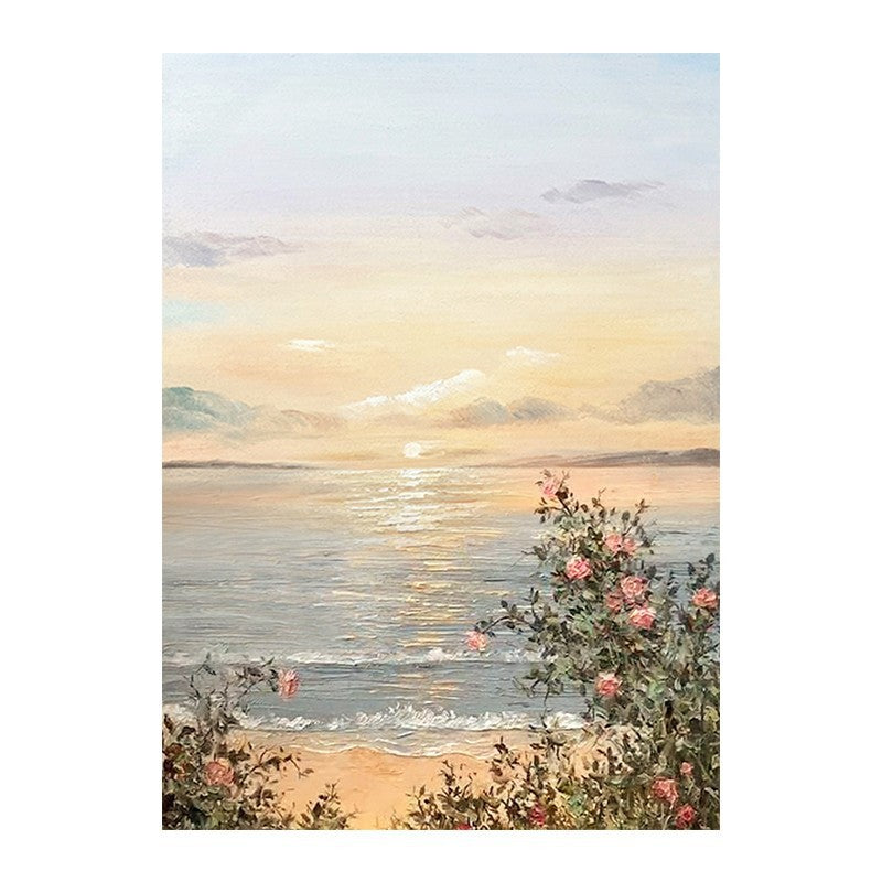 Coastal Serenity Beach Scene Canvas Art Homeandso