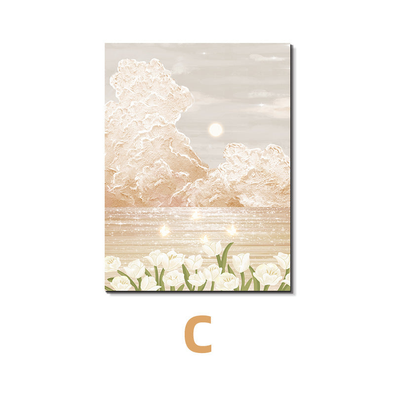 Decorative Floral Landscape Art Print Homeandso