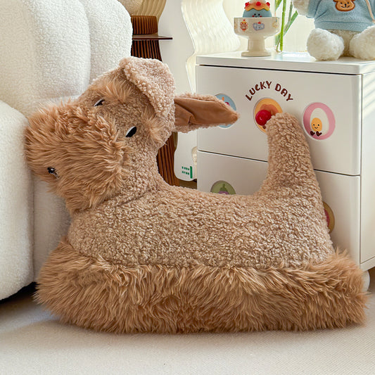 Animal-Themed Plush Decorative Cushion