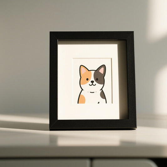 Whimsical Pet Illustration Picture Frame