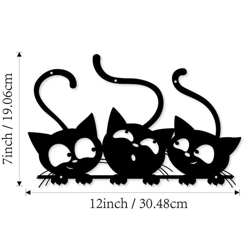 Cat-Themed Decorative Wall Art Homeandso