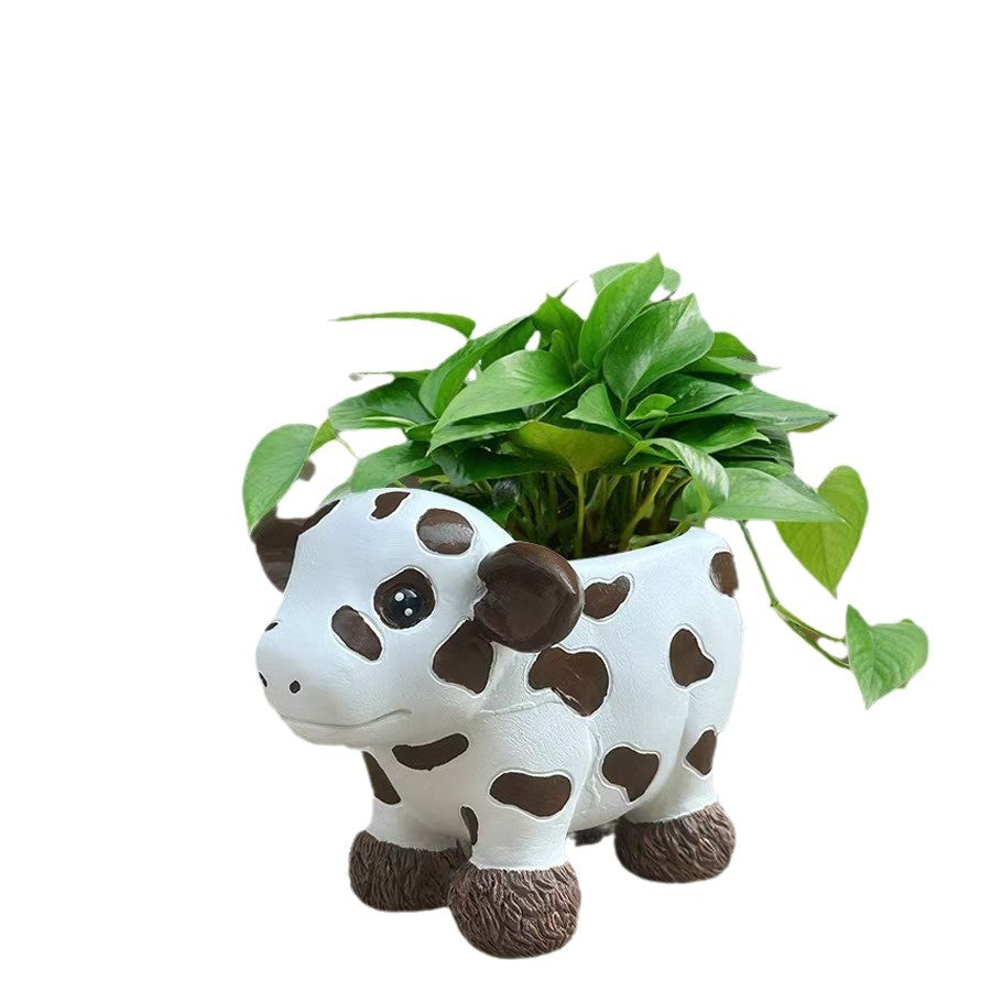 Cute Cow Figurine Homeandso