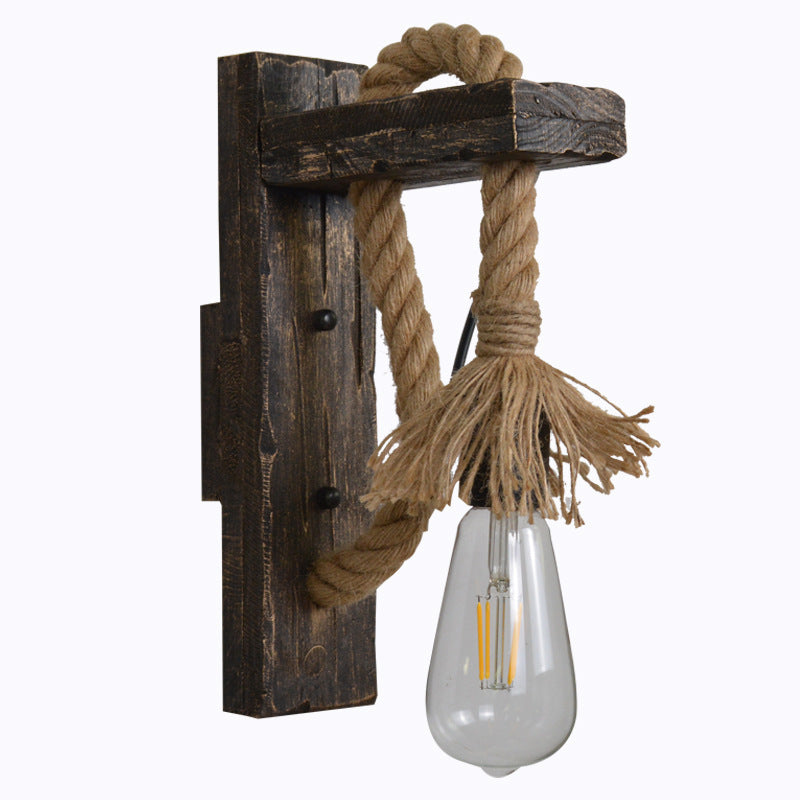 Rustic Wall Mounted Rope Light