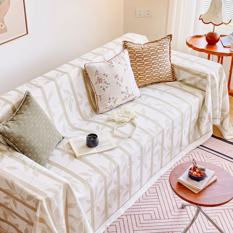 Elegant Floral Pattern Sofa Cover