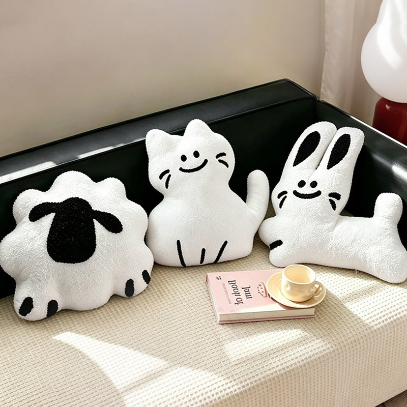 Cat-Shaped Decorative Pillow