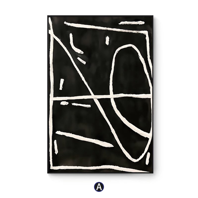 Abstract Line Art Framed Wall Print Homeandso