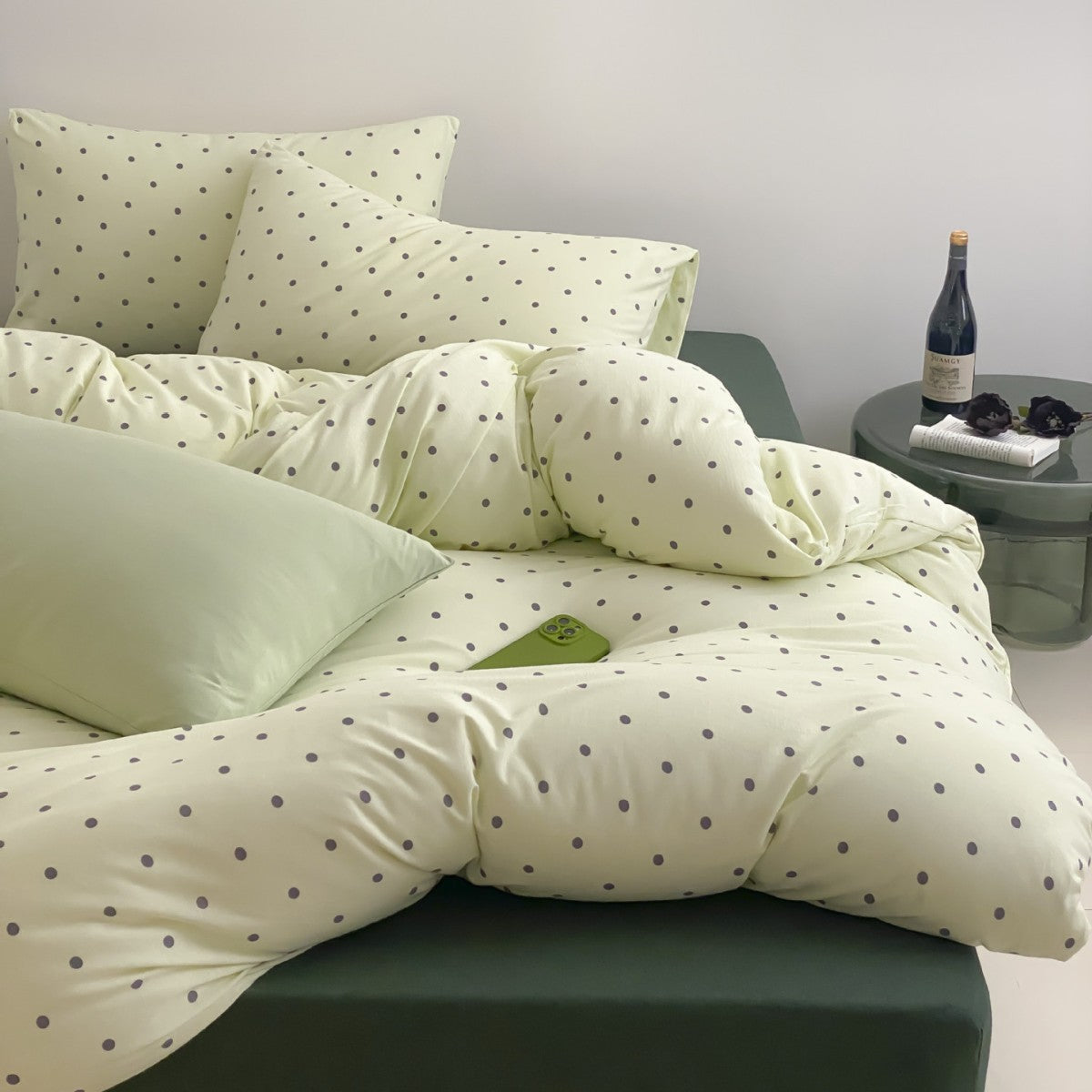 Decorative Polka Dot Comforter Set Homeandso