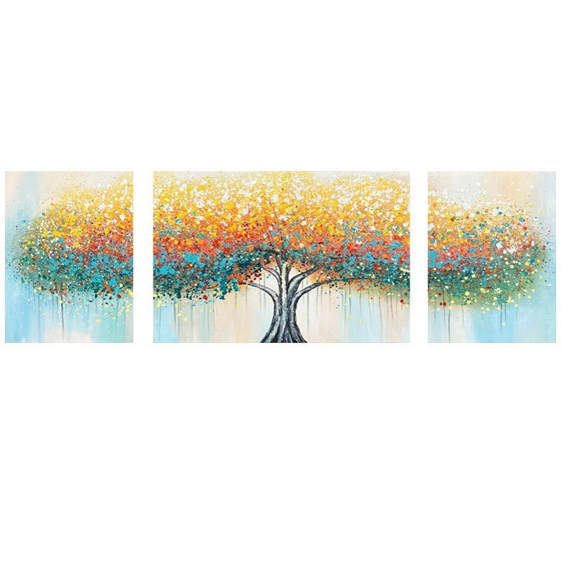 Abstract Tree Triptych Canvas Wall Art Homeandso