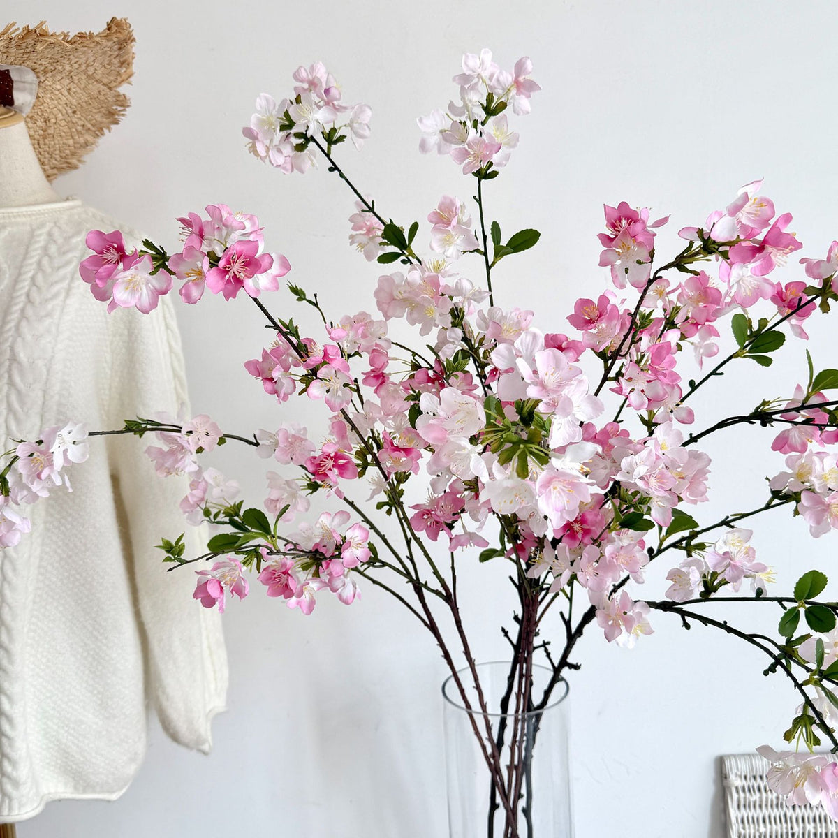 Decorative Faux Blossom Branch for Home Decor