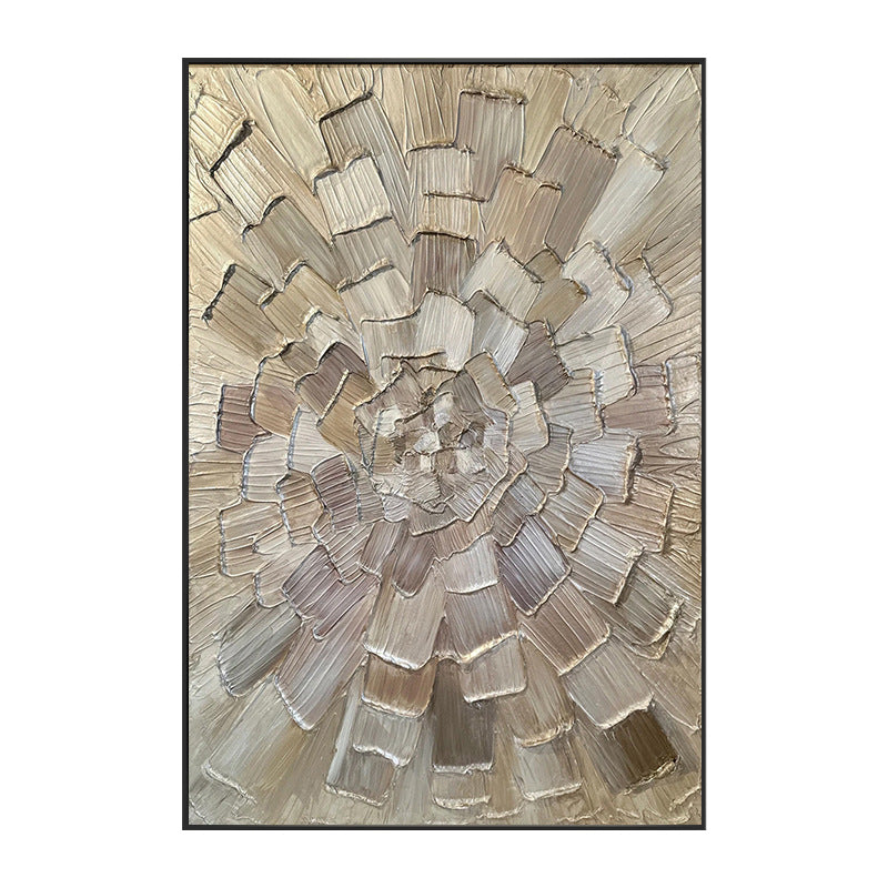 Textured Abstract Floral Canvas Art Homeandso