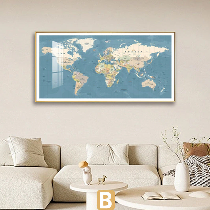 World Map Wall Art Homeandso