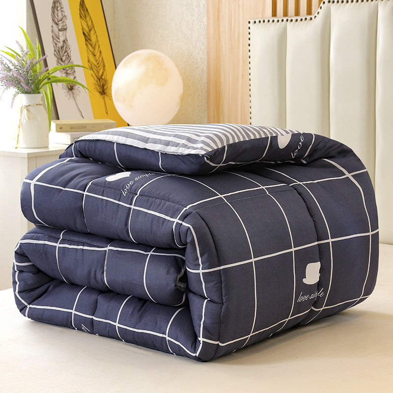 Lightweight Cotton Grid Pattern Comforter