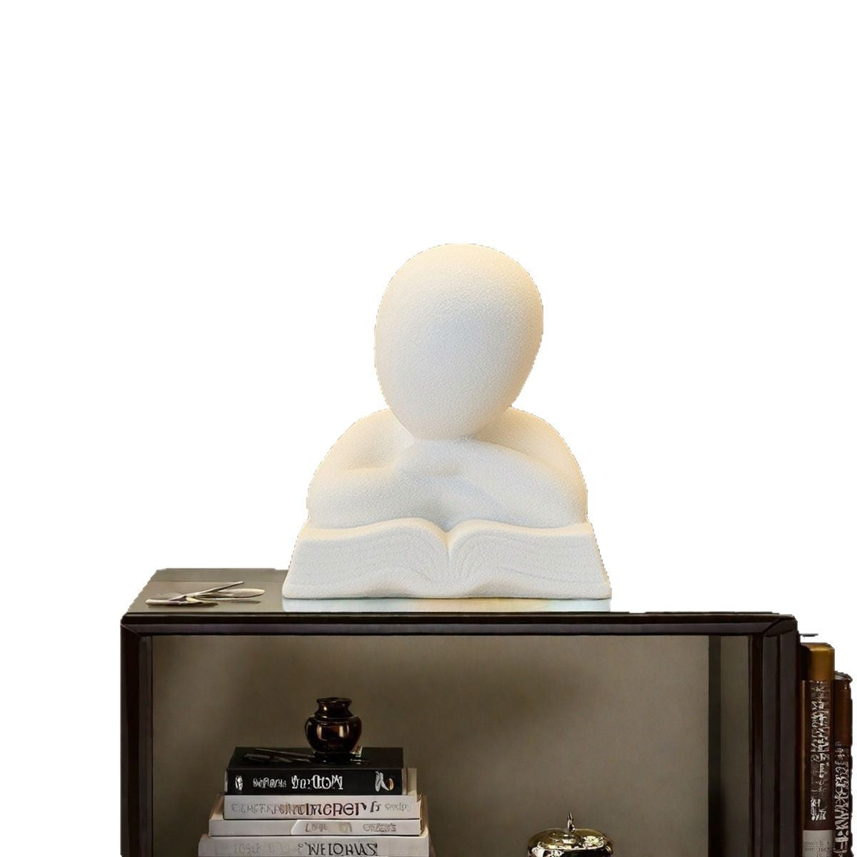 Contemporary Reading Figurine Homeandso