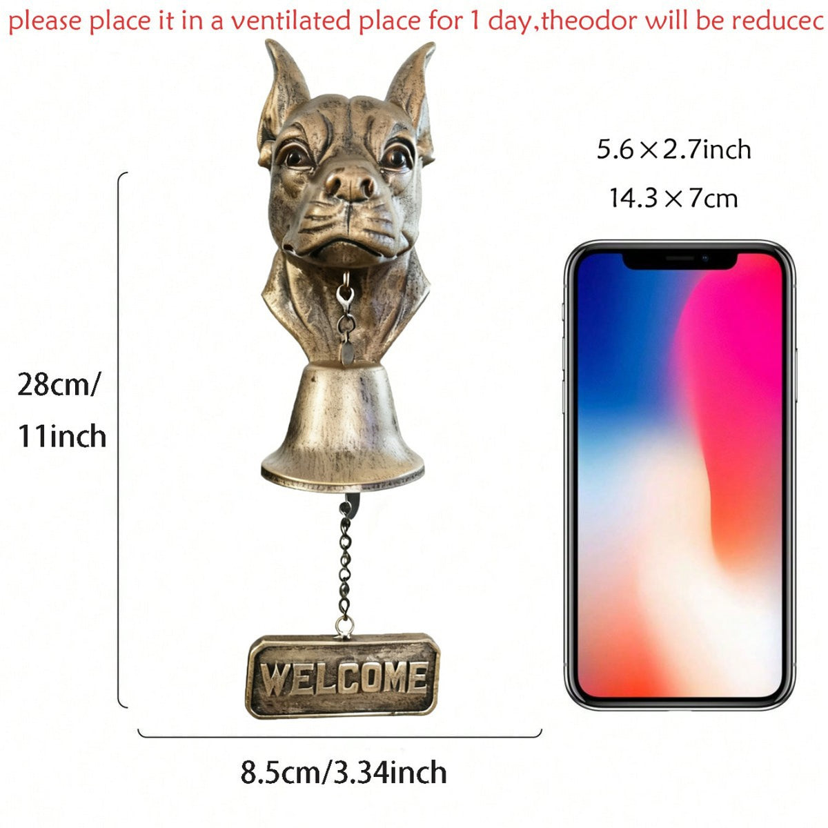 Decorative Bulldog Head Doorbell Homeandso