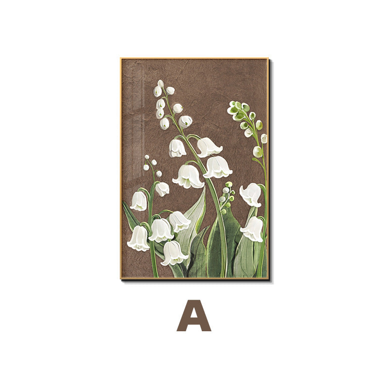 Framed Floral Relief Art Homeandso