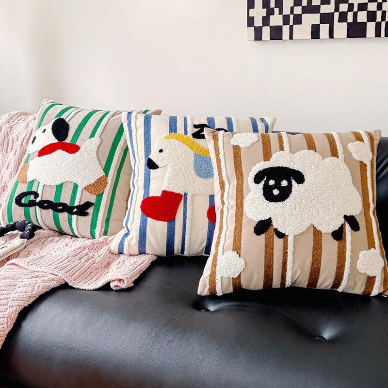 Star-Shaped Plush Cushion