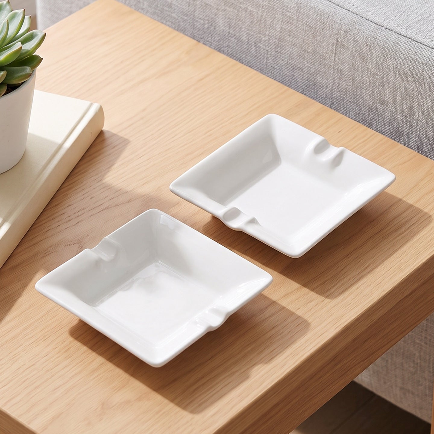 Square Ceramic Ashtray Homeandso