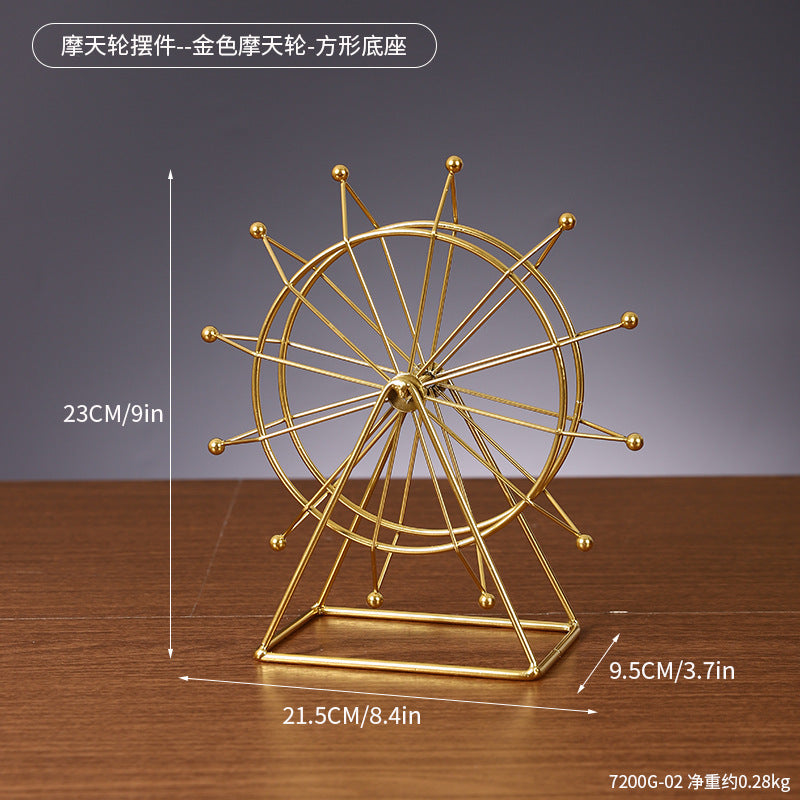 Decorative Metal Ferris Wheel Sculpture Homeandso