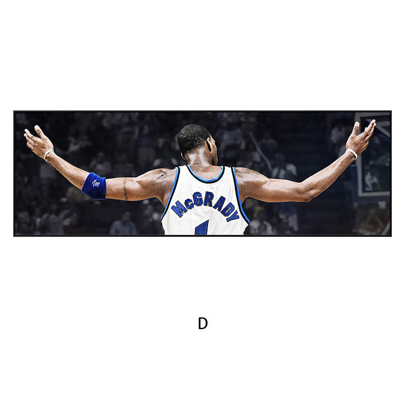 Men's Stylish Basketball Action Wall Art Print Homeandso