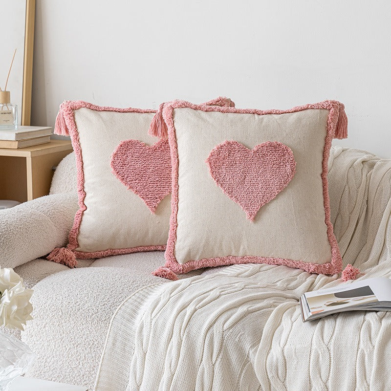 Textured Geometric Pattern Throw Pillow